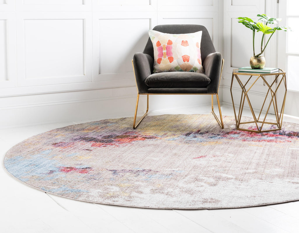 Ethen - Modern Gray Color Splash Rug
